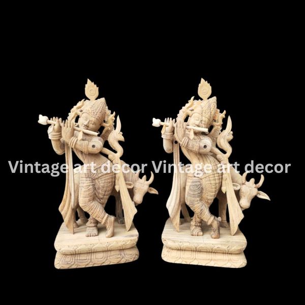 krishna-wooden-art