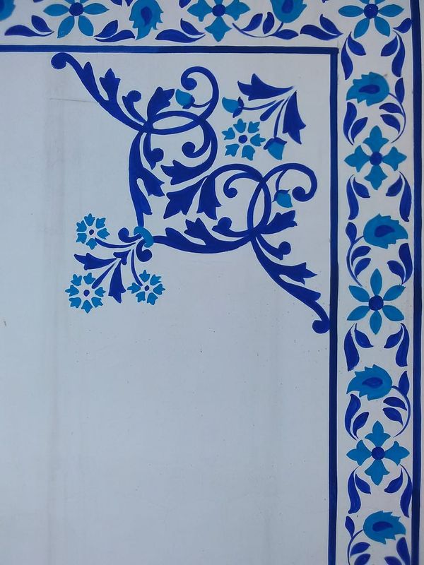 floral ceiling wall art