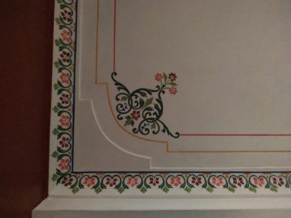 floral ceiling wall art