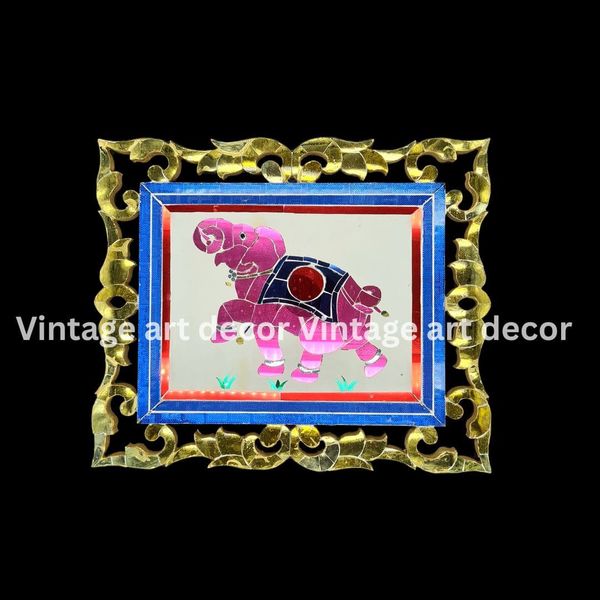 royal elephant art vintage art decor cnc art