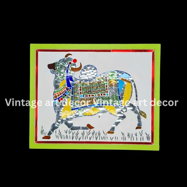 traditional cow art vintage art