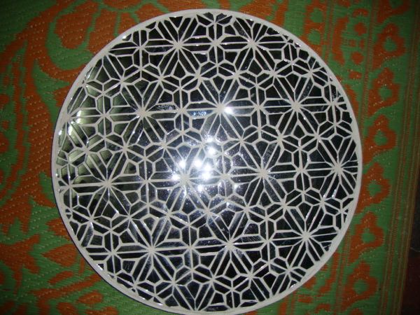 shiny thikri circular artwork