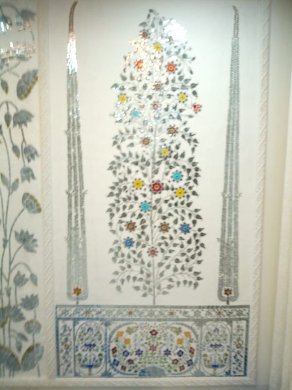 Vivid Floral Thikri Wall Art